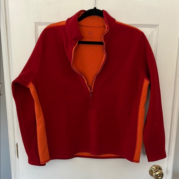 Eddie Bauer Tops - Women's Red and Orange Sweatshirt